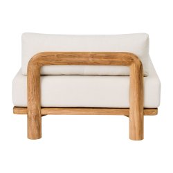 TINE K HOME LOUNGE LANGT MODUL TEAK INKL.HYNDE - 160