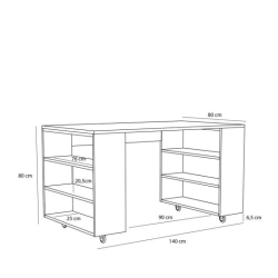H�BSCH UTILITY SKRIVEBORD NATUR - 140