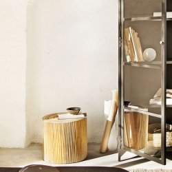 TINE K HOME BORD/SKAMMEL RATTAN NATUR - 40