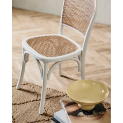 NORDAL WICKY SPISEBORDSSTOL M/FLET NATUR/HVID - 86