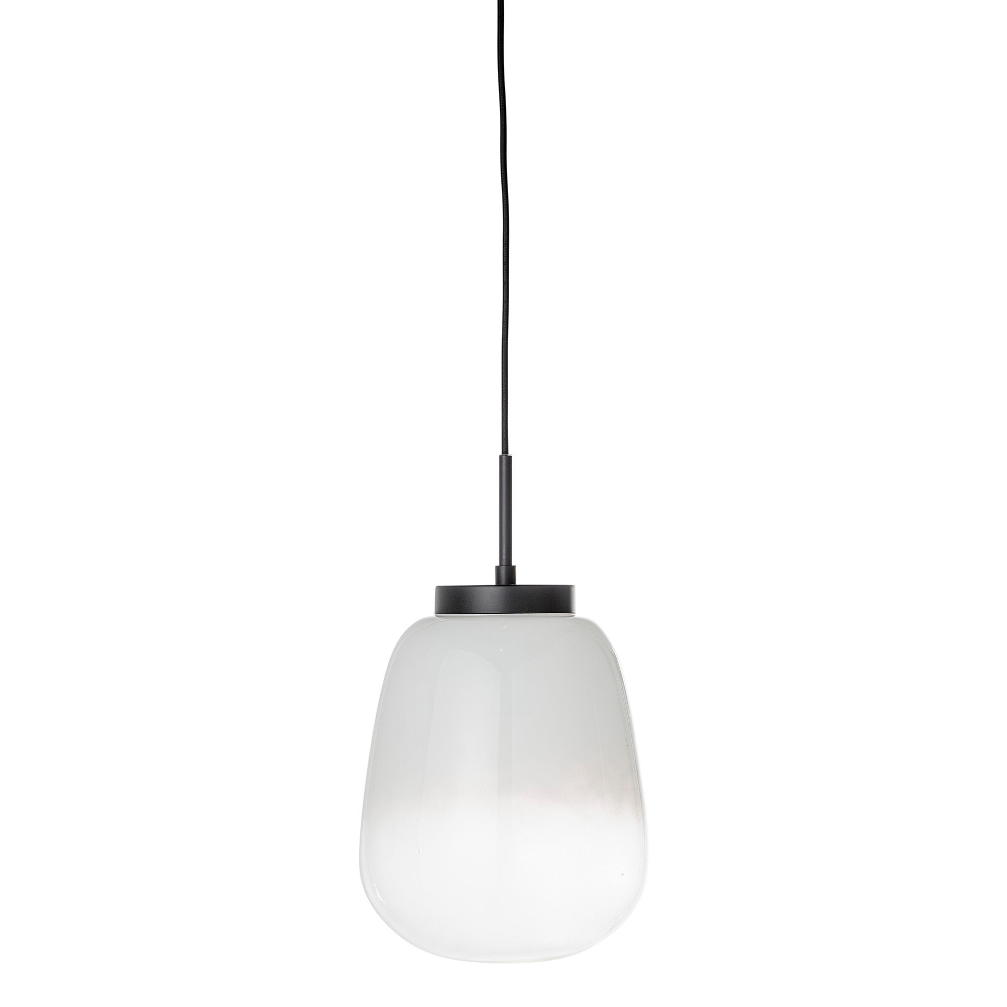 BLOOMINGVILLE Ece pendel loftslampe, rund - hvidt glas (Ø 25)