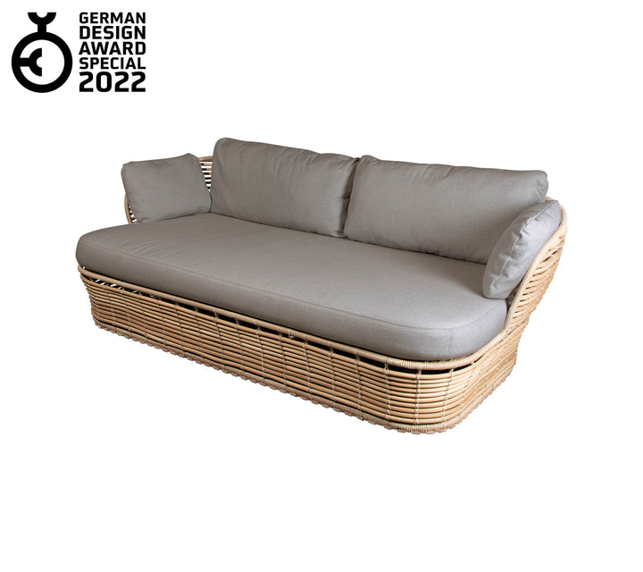 CANE-LINE BASKET SOFA 2/PERS - NATURAL WEAVE 201