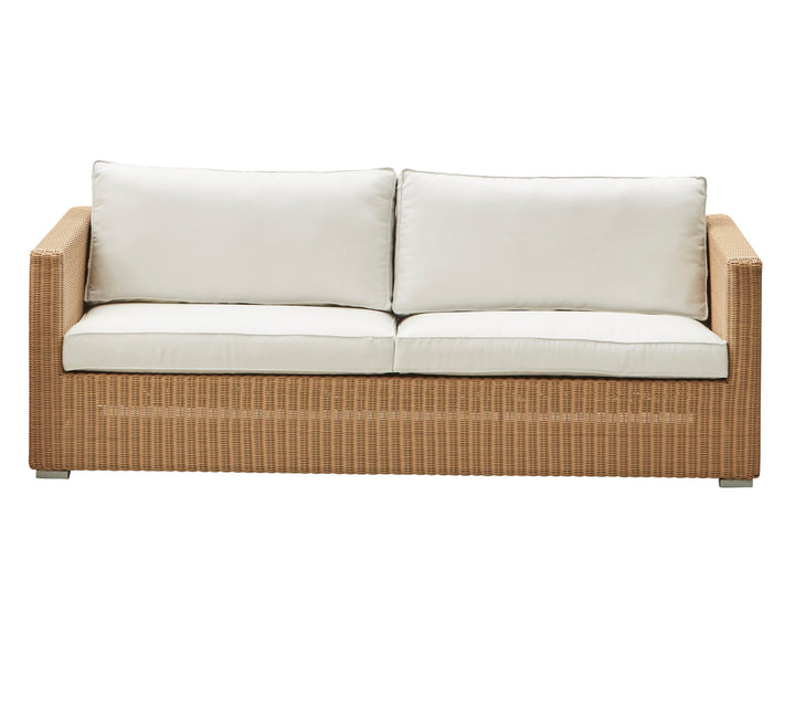CANE-LINE CHESTER SOFA 3/PERS INKL. HVID HYNDER - NATURAL 197