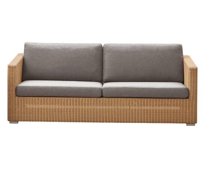 CANE-LINE CHESTER SOFA 3/PERS INKL. TAUPE HYNDER - NATURAL 197