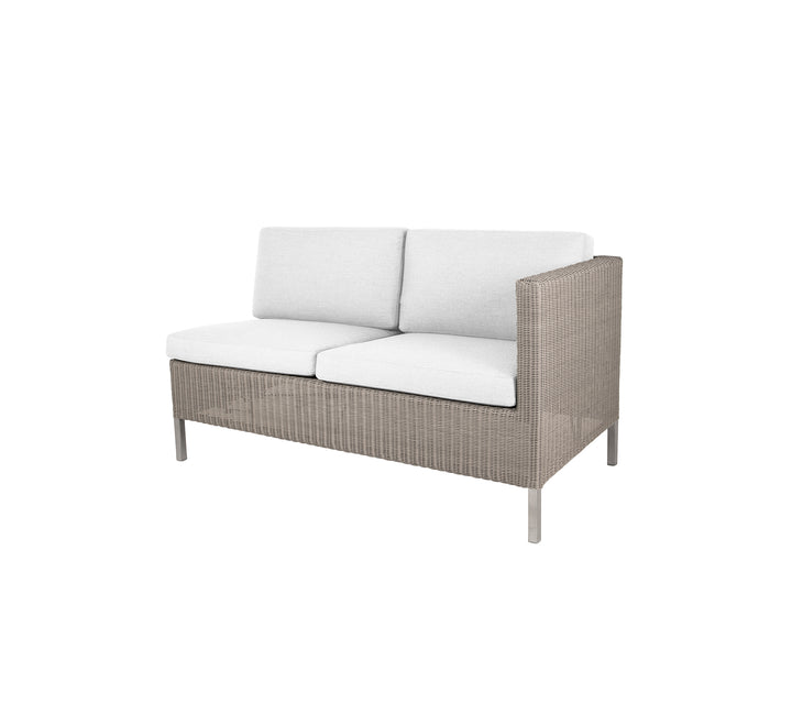 #2 - CANE-LINE DINING LOUNGE SOFA 2PERS/VENSTRE MODUL - WHITE 153