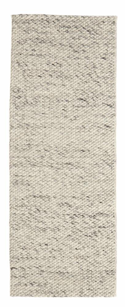 5: LARA tæppe af uld i elfenben/grå str. 75x200cm fra Nordal