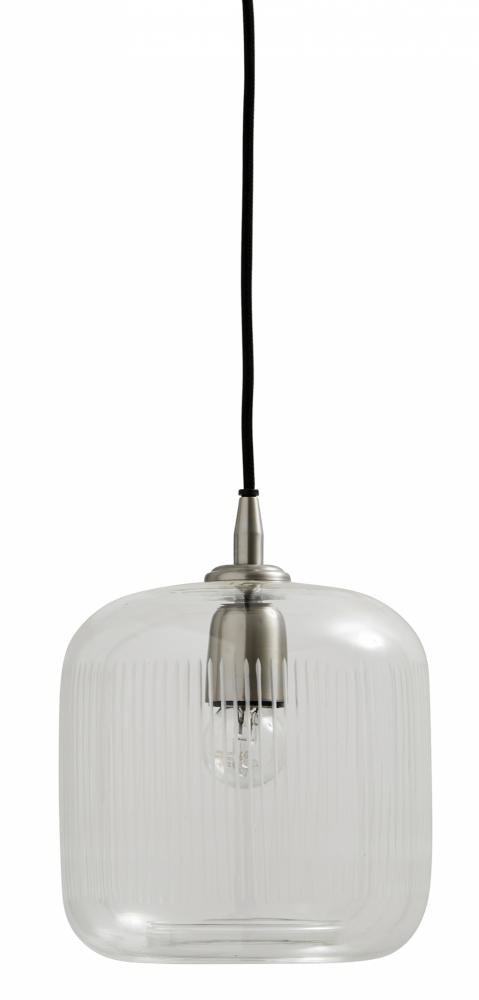 Hængelampe glas m/ striber - Nordal